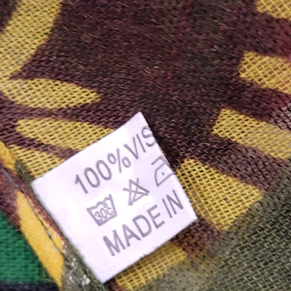 VISCOSE Multicolor Rectangular Scarf - Picture 4 of 9